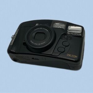 fujifilm discovery 290 zoom vintage 90s 35mm film camera point & shoot with case